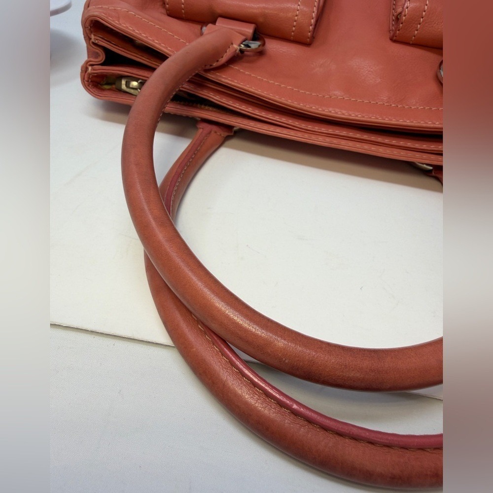 Marc Jacobs Peach Satchel Bag with suede interior - Picture 11 of 16